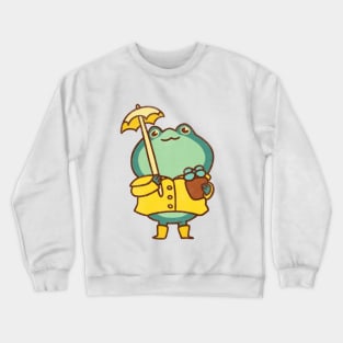 chibi rainy day frog Crewneck Sweatshirt